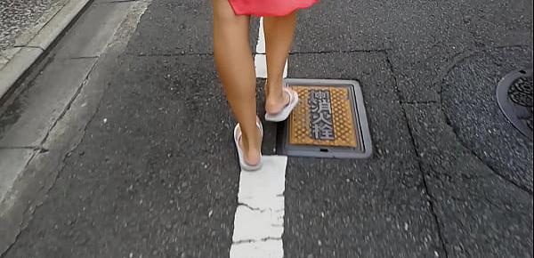  Mistress Kym taking her submissive for a walk in the city